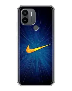 Чохол для Xiaomi Poco C50 з картинкою «Синій пульс Nike» Чохол для Xiaomi Poco C50 з картинкою «Синій пульс Nike»