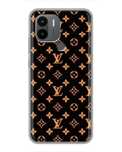 Чехол для Xiaomi Poco C50 с картинкой «Золотая монограмма LV»