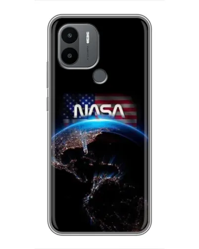 Чехол для Xiaomi Poco C50 с картинкой «Земля из космоса NASA»