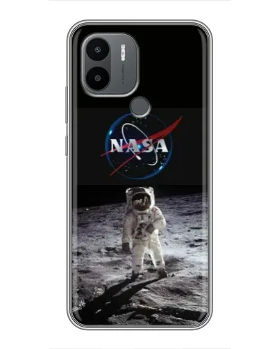 Чехол для Xiaomi Poco C50 с картинкой «Астронавт на Луне»