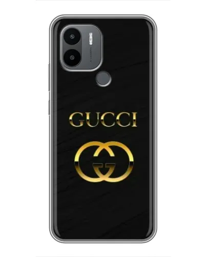 Чехол для Xiaomi Poco C50 с картинкой «Золотой логотип Gucci»