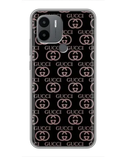 Чехол для Xiaomi Poco C50 с картинкой «Классическая монограмма Gucci»