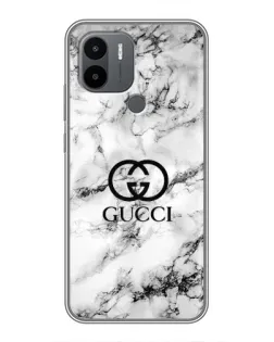 Чехол для Xiaomi Poco C50 с картинкой «Gucci — мраморный шик»