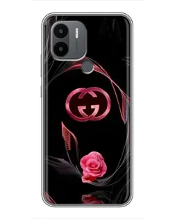 Чехол для Xiaomi Poco C50 с картинкой «Gucci — неоновая роза»