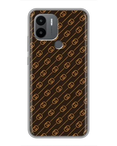 Чехол для Xiaomi Poco C50 с картинкой «Gucci — золотые диагонали»