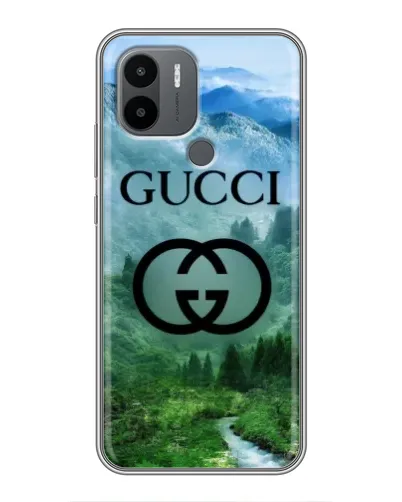 Чехол для Xiaomi Poco C50 с картинкой «Gucci — горный пейзаж»