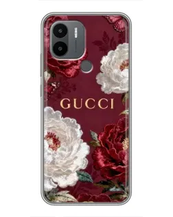 Чохол для Xiaomi Poco C50 з картинкою «Gucci — бордові троянди»