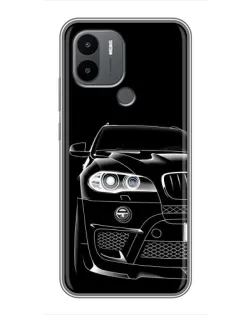 Чохол для Xiaomi Poco C50 з картинкою «Темний силует BMW»