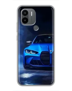 Чохол для Xiaomi Poco C50 з картинкою «Блакитна BMW M4»