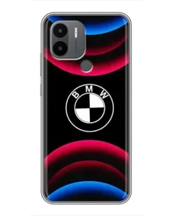 Чохол для Xiaomi Poco C50 з картинкою «Логотип BMW та неонові дуги»