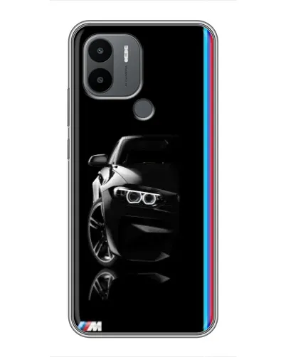 Чохол для Xiaomi Poco C50 з картинкою «Силует BMW в темряві»