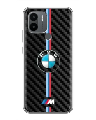 Чохол для Xiaomi Poco C50 з картинкою «Емблема BMW та карбон»