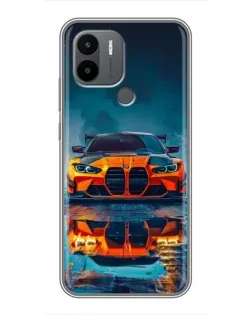 Чохол для Xiaomi Poco C50 з картинкою «BMW — золота емблема»