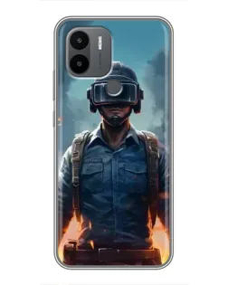 Чохол для Xiaomi Poco C50 з картинкою «PUBG — реалістичний герой»