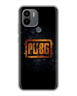 Чохол для Xiaomi Poco C50 з картинкою «PUBG — золотий логотип»
