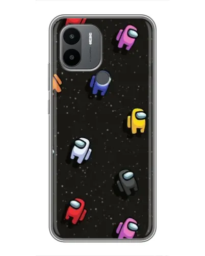 Чехол для Xiaomi Poco C50 с картинкой «Космический паттерн Among Us»