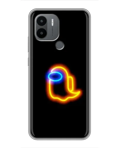 Чехол для Xiaomi Poco C50 с картинкой «Among Us неоновое сияние»