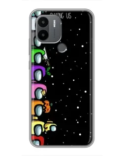Чехол для Xiaomi Poco C50 с картинкой «Команда Among Us»