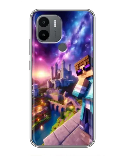 Чехол для Xiaomi Poco C50 с картинкой «Стив и космос»