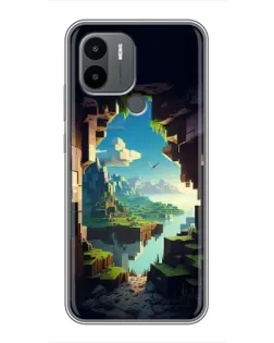 Чехол для Xiaomi Poco C50 с картинкой «Вид из пещеры»