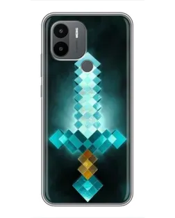 Чехол для Xiaomi Poco C50 с картинкой «Алмазный меч неон»