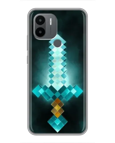 Чехол для Xiaomi Poco C50 с картинкой «Алмазный меч неон»