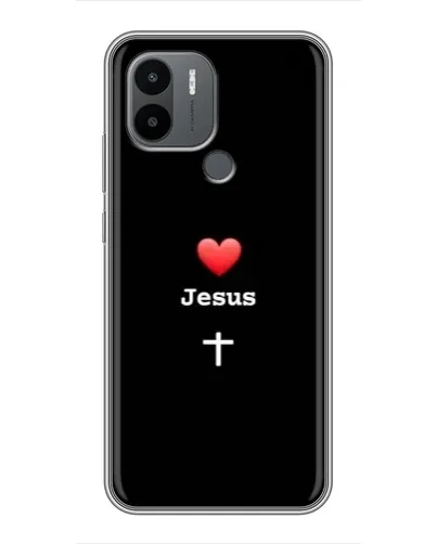 Чехол для Xiaomi Poco C50 с картинкой «Сердце - Jesus» Чехол для Xiaomi Poco C50 с картинкой «Сердце - Jesus»