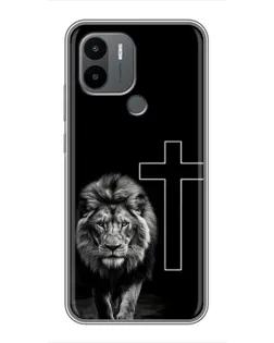 Чохол для Xiaomi Poco C50 з картинкою «Лев та Хрест» Чохол для Xiaomi Poco C50 з картинкою «Лев та Хрест»