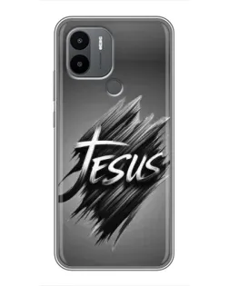 Чехол для Xiaomi Poco C50 с картинкой «Надпись Jesus Graffiti»