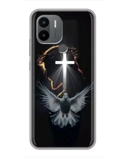 Чехол для Xiaomi Poco C50 с картинкой «Голубь и Свет»