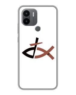 Чехол для Xiaomi Poco C50 с картинкой «Рыба и крест»