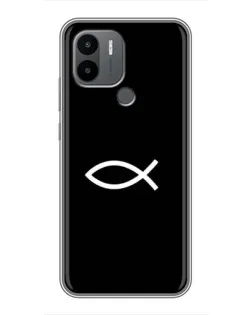Чохол для Xiaomi Poco C50 з картинкою «Символ риби Jesus» Чохол для Xiaomi Poco C50 з картинкою «Символ риби Jesus»