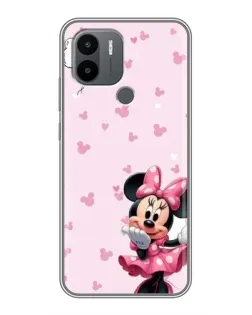 Чохол для Xiaomi Poco C50 з картинкою «Мінні Маус та сердечка»