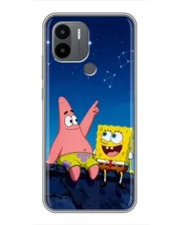 Чохол для Xiaomi Poco C50 з картинкою «Губка Боб та Патрік вночі» Чохол для Xiaomi Poco C50 з картинкою «Губка Боб та Патрік вночі»
