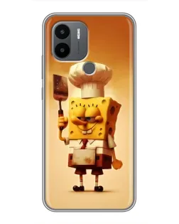 Чохол для Xiaomi Poco C50 з картинкою «Губка Боб кухар»