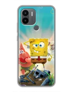 Чохол для Xiaomi Poco C50 з картинкою «Спанч Боб переможець»