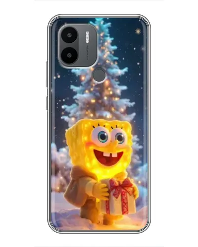 Чохол для Xiaomi Poco C50 з картинкою «Різдвяний Спанч Боб»