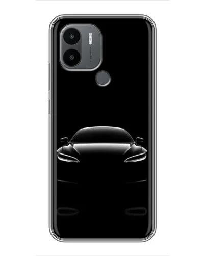 Чехол для Xiaomi Poco C50 с картинкой «Силуэт Tesla Night»