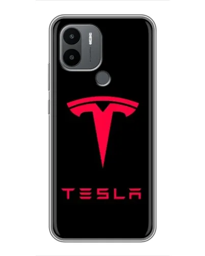 Чехол для Xiaomi Poco C50 с картинкой «Tesla Red Logo»