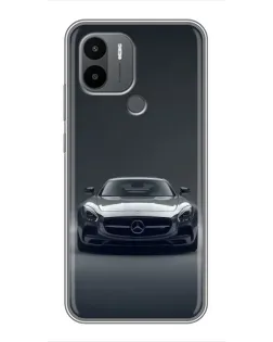 Чехол для Xiaomi Poco C50 с картинкой «Mercedes на черном»