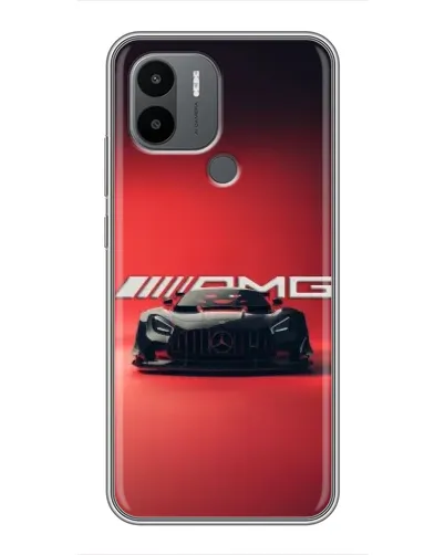 Чехол для Xiaomi Poco C50 с картинкой «Mercedes AMG — красная линия»
