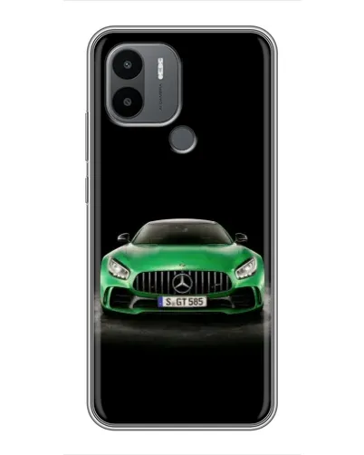 Чехол для Xiaomi Poco C50 с картинкой «Mercedes — неоновый лого»