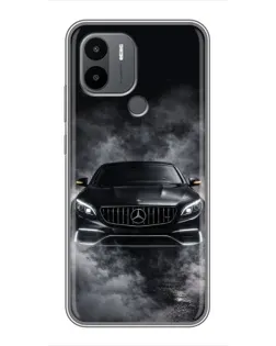 Чехол для Xiaomi Poco C50 с картинкой «Mercedes в дыму»