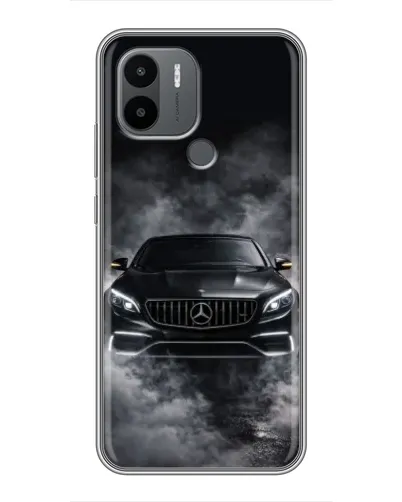 Чехол для Xiaomi Poco C50 с картинкой «Mercedes в дыму»