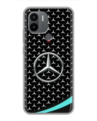 Чехол для Xiaomi Poco C50 с картинкой «Mercedes — бирюзовый акцент»