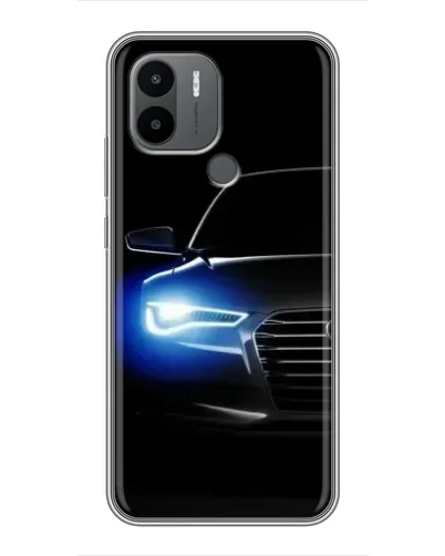 Чехол для Xiaomi Poco C50 с картинкой «Неоновый взгляд Audi»