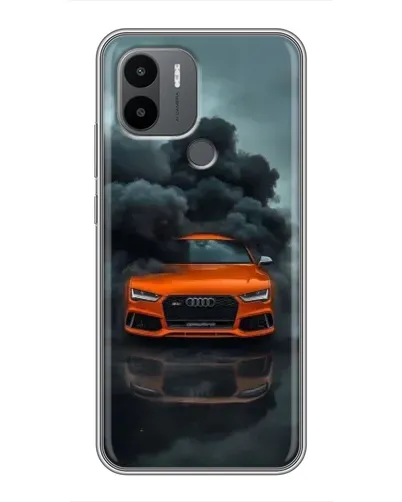 Чехол для Xiaomi Poco C50 с картинкой «Audi в облаках дыма»