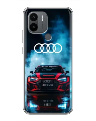 Чехол для Xiaomi Poco C50 с картинкой «Audi Sport — неон»