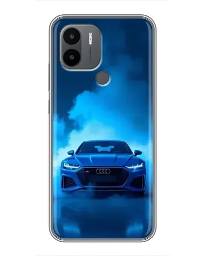 Чехол для Xiaomi Poco C50 с картинкой «Audi — голубая энергия»