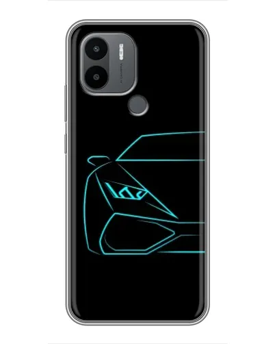 Чохол для Xiaomi Poco C50 з картинкою «Блакитний силует Lamborghini» Чохол для Xiaomi Poco C50 з картинкою «Блакитний силует Lamborghini»